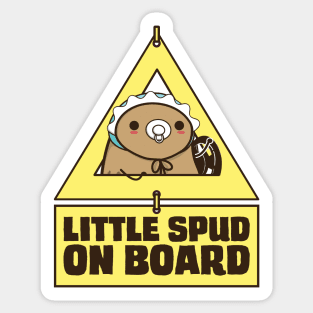 Little Spud on Board Sticker